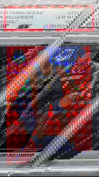 2019 Mosaic Zion Williamson Red Mosaic