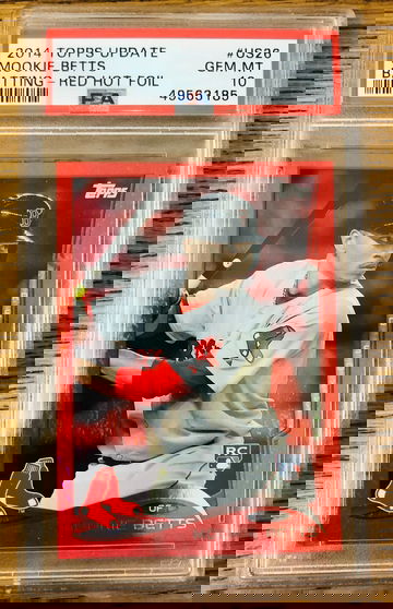 2014 Topps Update Mookie Betts Red Hot Foil PSA 10