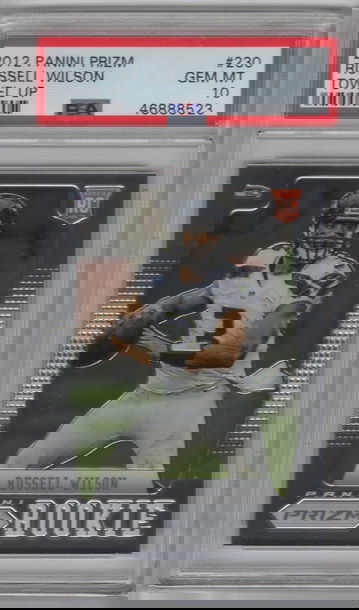 2012 Prizm Russell Wilson Towel Up PSA 10
