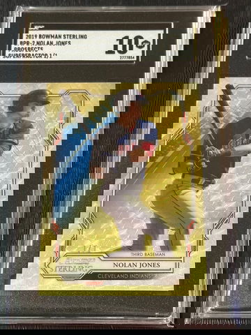 2019 Bowman Sterling 1/1 Superfractor Nolan Jones