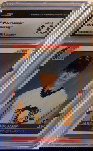 1990-91 Score Canadian #428 Jaromir Jagr RC CSG 9.5 Mint Plus