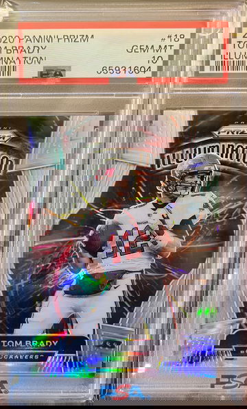 Tom Brady 2020 Illumination SILVER PRIZM Refractor #18 - SSP Case Hit PSA 10 🔥