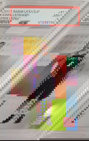 2017-18 Status Kawhi Leonard Asipirations /98 PSA 9