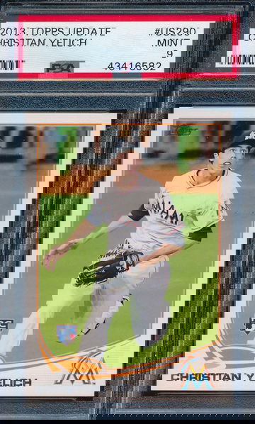 2013 Topps Update Christian Yelich Rc Rookie #US290 PSA 9 MINT