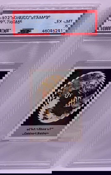 1972 Sunoco Stamps Art Thoms PSA 6 #46045241