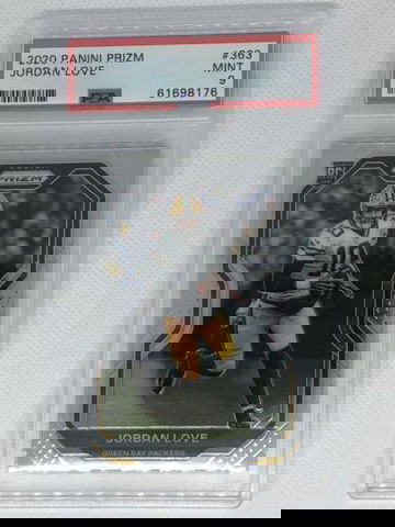 2020 Prizm Jordan Love RC #363 PSA 9 Mint Packers Rookie Card