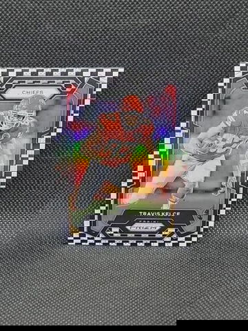 2023 Panini Prizm Travis Kelce Black & White B&W Checker Prizm SSP #151 Chiefs