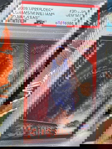 2009 Upper Deck Lebron James Mo Williams 3D NBA Stars PSA 10 #3D-JW Gem Mint Cavaliers LOW POP