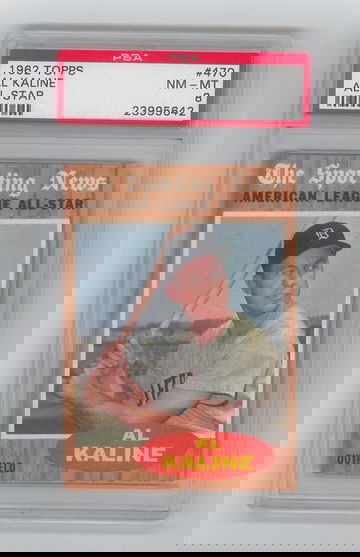 1962 Topps #470 Al Kaline PSA 8 NM - Mint Well Centered