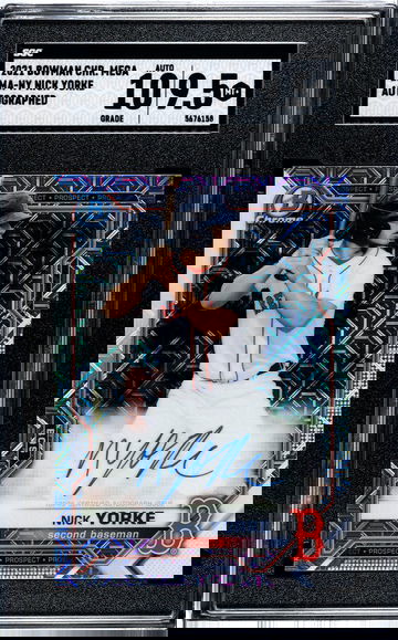 2021 Bowman Chrome Mega Box Nick Yorke BMA-NY Auto