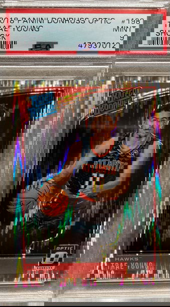 2018 Panini Donruss Optic Trae Young Shock PSA 9