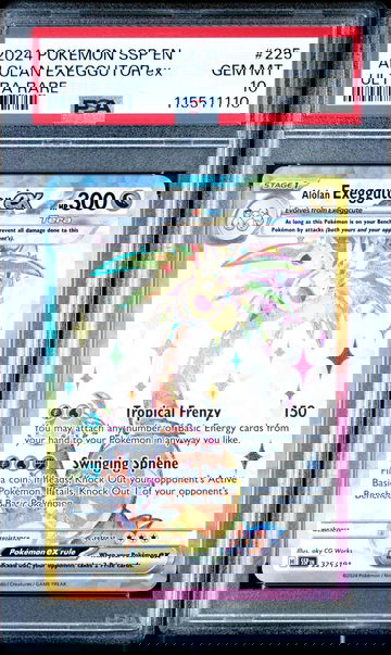 2024 Pokemon Scarlet and Violet Surging Sparks Ultra Rare Alolan Exeggutor Ex #225 PSA 10