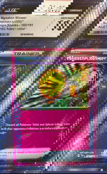 2024 Pokémon Megaton Blower Surging Sparks 182/191 CGC 10 Gem Mint