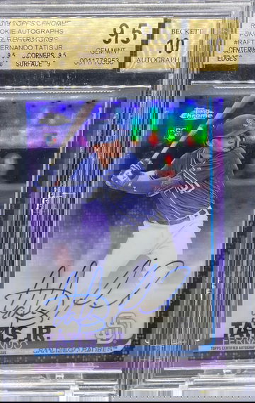 2019 Topps Chrome Fernando Tatis Jr Auto Purple Refractor /250