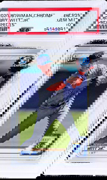 2020 Bowman Chrome Prospect Bobby Witt Jr. #BCP25 PSA 10