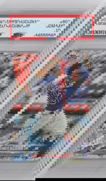 2018 Topps Holiday Ronald Acuna Jr. PSA 10