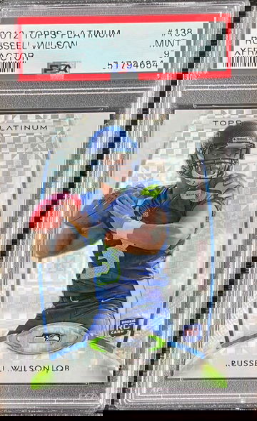 2012 Topps Platinum Russell Wilson Xfractor #138 psa 9