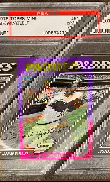 1975 Topps Mini Dave Winfield #61 PSA 7 NM