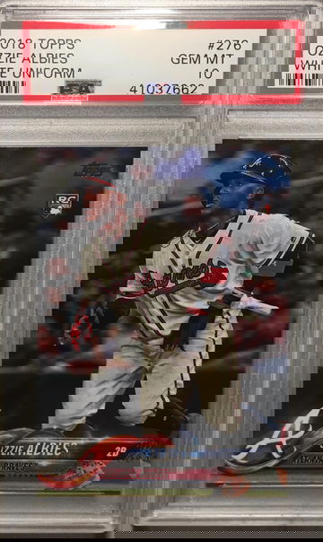 2018 Topps OZZIE ALBIES #276 RC Rookie #276 PSA 10