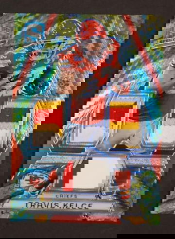 2022 Panini Spectra TT-TKE Travis Kelce Triple Threats /8 Kansas City Chiefs