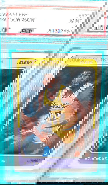 1988 Fleer basketball Magic Johnson #67 PSA 9 MINT