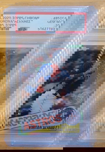 2020 Topps Chrome 1985 Topps 35th Anniversary Yordan Alvarez PSA 10