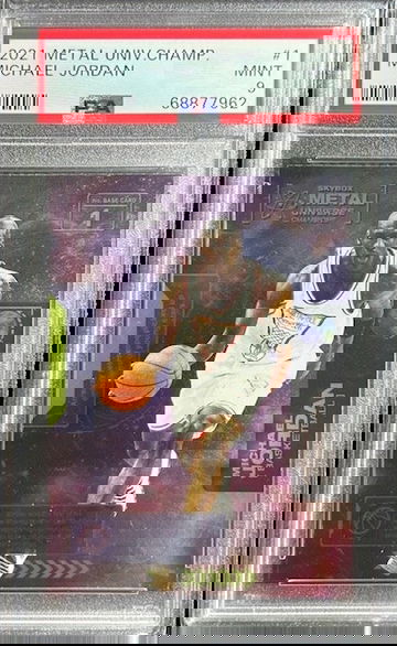 2021 Skybox Metal Universe Champions Michael Jordan #1 PSA 9 MINT HOF Bulls