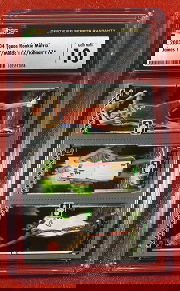 2003 Topps Rookie Matrix Lebron James RC Rookie Card CSG 10