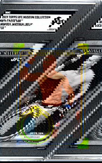 2019 Petr Yan Topps UFC Museum Collection Meaningful Material GOLD 7/10 SGC 9