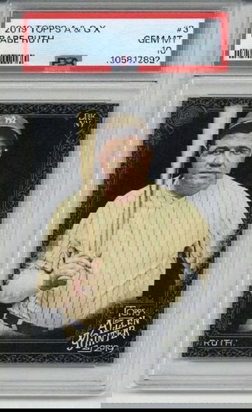 2019 TOPPS ALLEN & GINTER GINTER X #3 BABE RUTH CARD YANKEES PSA 10 LOW POP RARE