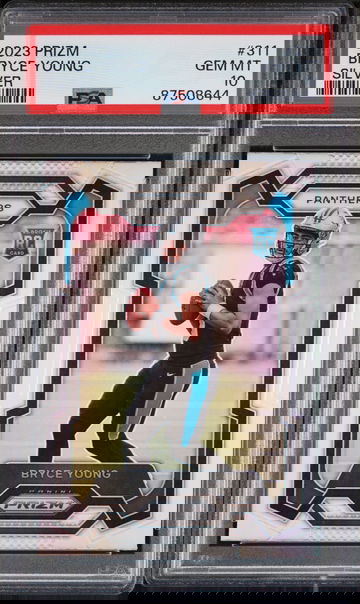 2023 Panini Silver Prizm #311 Bryce Young Panthers RC Rookie PSA 10 GEM MINT