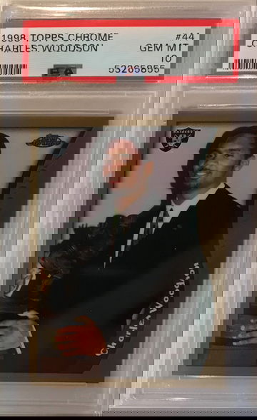 Charles Woodson Rookie - 1998 Topps Chrome #44 - PSA 10 Gem Mint