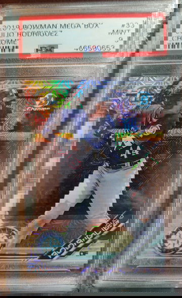 2019 Bowman Julio Rodriguez #33 Mojo Refractor PSA 9