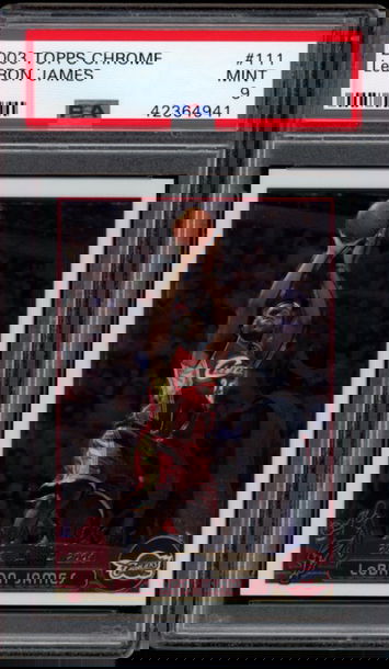 2003-04 Topps Chrome Lebron James #111 PSA 9 Mint RC Rookie Card