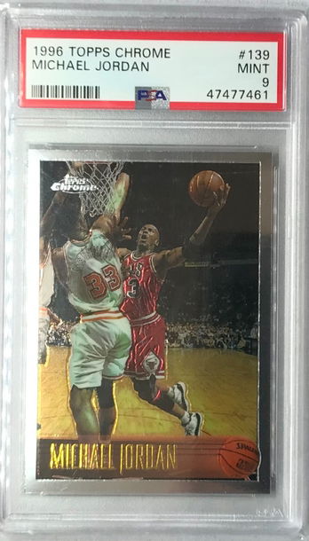 Michael Jordan 1996 Topps Chrome #139 - PSA 9 - Mint