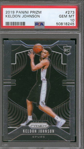 2019 Panini Prizm Keldon Johnson PSA 10