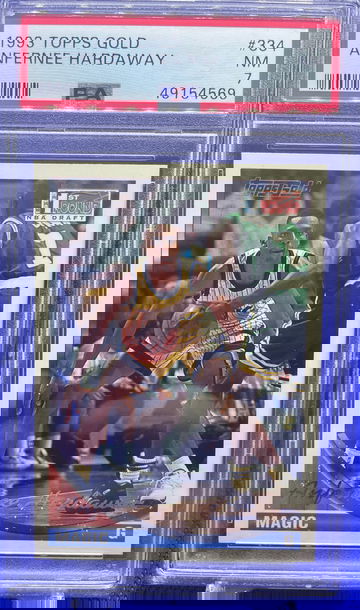 1993 TOPPS GOLD ANFERNEE HARDAWAY RC #334 PSA 7 NM NEAR MINT PENNY MAGIC LOW POP