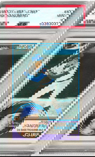 1983 O-Pee-Chee #83 Ryne Sandberg PSA 9 MINT