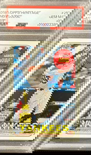 2018 Topps Heritage Aaron Judge Rookie Cup Card - PSA 10