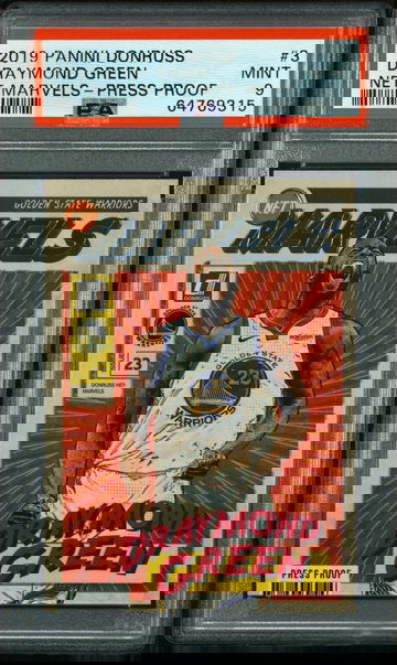 2019 Panini Donruss Net Marvels 3 Draymond Green Press Proof