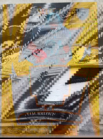 Tim Brown 2021 Select Sparks Jersey Patch GOLD /10