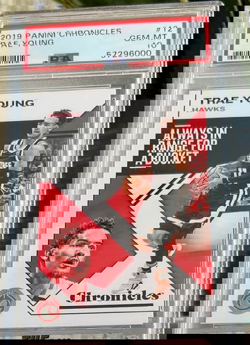 2019 Panini Chronicles Trae Young #12 PSA 10 GEM Mint Atlanta Hawks Second Year!