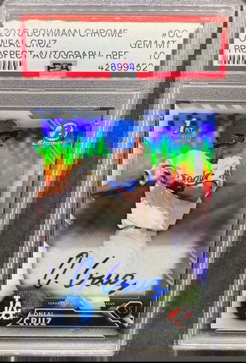 O’Neal Cruz bowman chrome Refractor auto /499