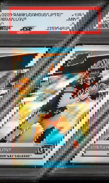 2020 Donruss Optic Rated Rookie Holo Jordan Love #154 PSA 9