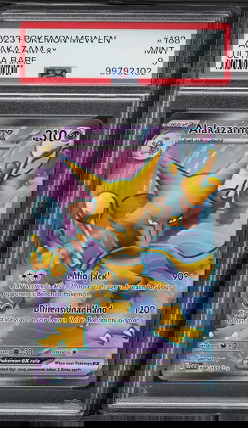 2023 Pokemon Scarlet & Violet 151 Full Art Alakazam EX #188 PSA 9 MINT