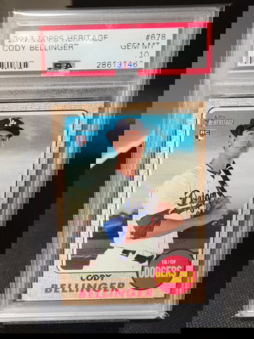 2017 Topps Heritage Cody Bellinger Psa 10