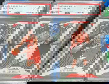 2019 panini Prizm RC lot Coby white Rui Hachimura psa 10 gem mint rookies