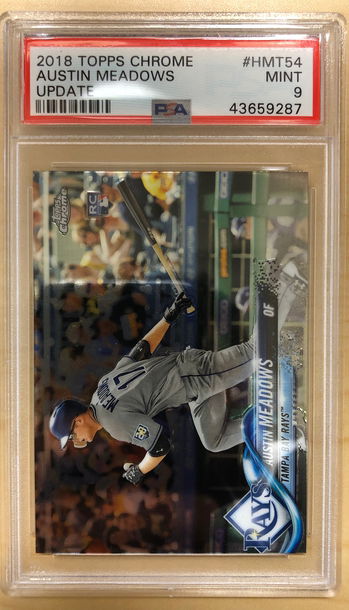 Austin Meadows - 2018 Topps Chrome Update #HMT54 - Rookie - PSA 9 Mint