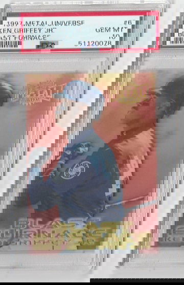 PSA 10 GEM MINT  1997 METAL UNIVERSE KEN GRIFFEY JR BLAST FURNACE  CARD #6