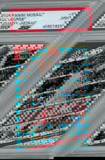 2019-20 PANINI MOSAIC PAUL GEORGE "GOT GAME" SILVER PRIZM #3 PSA 9 GEM CLIPPERS